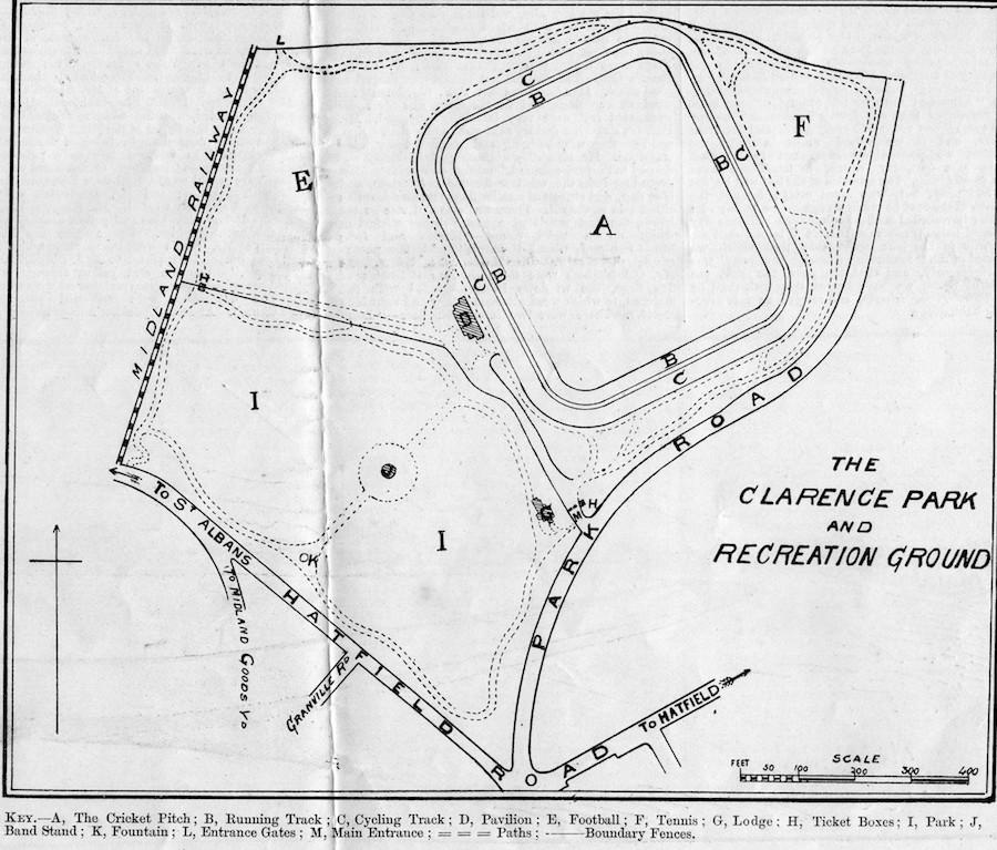 St. Albans - Clarence Park : Image credit St Albans City F.C. History and Archives website
